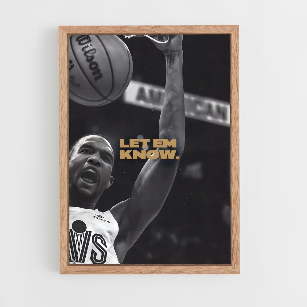 Poster Evan mobley – affiche Basketball (vue 4)